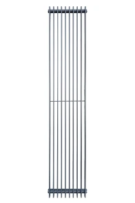 Вертикальний дизайнерський радіатор опалення ARTTIDESIGN Pesaro 10/1800/360/50 сирій матовий №3