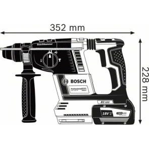 Перфоратор Bosch GBH 18V-26 Professional (18 В, 2.6 Дж, без АКБ) (0611909000) №3