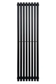 Вертикальный дизайнерский радиатор отопления ARTTIDESIGN Ancona II 8/1300/368 чорний матовый №6