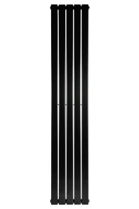 Вертикальный дизайнерский радиатор отопления ARTTIDESIGN Livorno 5/2200/340/50 чёрный матовый №4