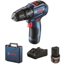 Аккумуляторная ударная дрель-шуруповерт Bosch GSB 12V-30 (12 В, 2х2 А*ч, 30 Н*м) (06019G9100)