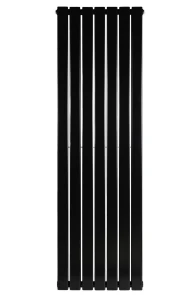 Вертикальный дизайнерский радиатор отопления ARTTIDESIGN Livorno II 7/2000/476/50 чёрный матовый №5