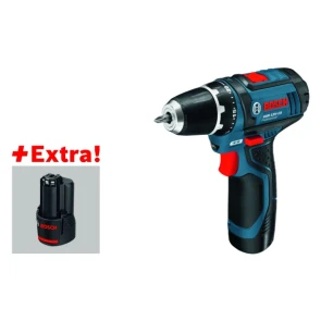 Аккумуляторный шуруповерт + набор ручного инструмента Bosch Professional GSR 12V-15 (12 В, 2х2 А*ч) (060186810R) №3