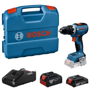 Аккумуляторная дрель-шуруповерт Bosch Professional GSR 18V-65 в кейсе (18 В, 2x2 А*ч) (06019N3100) №1