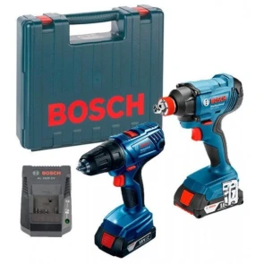 Дрель-шуруповерт Bosch GSR 180 Li + GDX 180 Li (18 В, 2х1.5 А*ч) (06019G5222) №2
