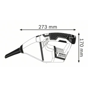 Аккумуляторный пылесос Bosch GAS 12V (12 В, без АКБ, 0.35 л) (06019E3000) №16