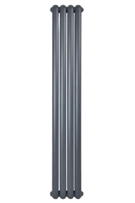 Вертикальный дизайнерский радиатор отопления ARTTIDESIGN Verona 4/1800/300 серый матовый №5