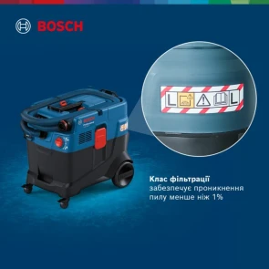 Будівельний пилосос Bosch GAS 400 A Professional (1.2 кВт, 40 л) (06019M0020) №15