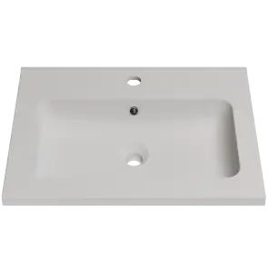 Раковина глянцевая врезная Amidicon Rodeo 60 600х450 из литого камня №1