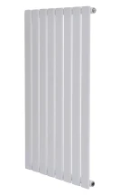 Вертикальный дизайнерский радиатор отопления ARTTIDESIGN Livorno 8/2000/544/50 белый матовый