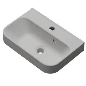 Раковина глянцевая подвесная Amidicon Comfort 45 450х300 из литого камня №2
