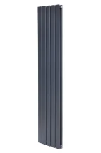 Вертикальный дизайнерский радиатор отопления ARTTIDESIGN Livorno II 5/1600/340 серый матовый
