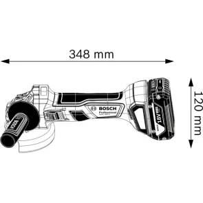Акумуляторна кутова шліфмашина Bosch GWS 180-LI Professional (18 В, 2х4 А*год, 125 мм) (06019H9021) №6