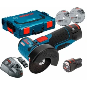 Акумуляторна кутова шліфмашина Bosch GWS 12V-76 (10.8 В, 2х3 А*год, 76 мм) (06019F200B) №3
