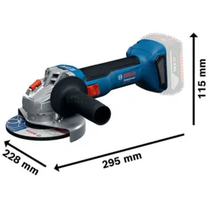 Аккумуляторная угловая шлифмашина Bosch GWS 18V-8 (18 В, 2х4 А*час) (06019N9020) №3