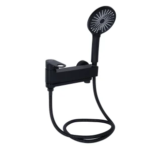 Смеситель для ванны Qtap Jay с поворотным изливом (c душевым гарнитуром) QTJAY260BLM45548 Black Matt №3