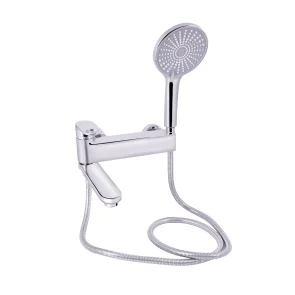Смеситель для ванны Qtap Jay с поворотным изливом (c душевым гарнитуром) QTJAY260CRM45542 Chrome №1
