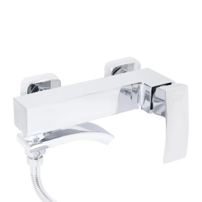 Змішувач для ванни Qtap Swan Cascada з поворотним виливом (з душовим гарнітуром) QTSWA260CRM45565 Chrome №4