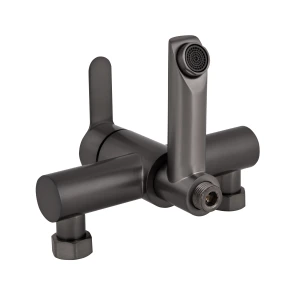 Смеситель для ванны Brinex Pure 006 с поворотным изливом (с душевым гарнитуром) Graphite BRIPUR006GRP №6