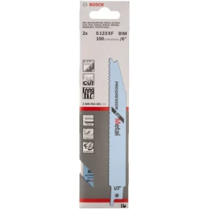 Пиляльне полотно сабельне Bosch S 123XF (8-14TPI, 2 шт.) (2608654401) №4