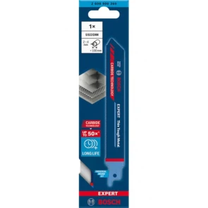 Пилка по металлу для сабельных ножовок Bosch Expert Thin Tough Metal S 922 EHM (150 мм, 1 шт.) (2608900360) №2