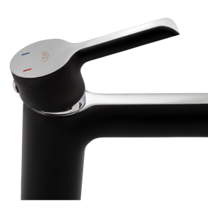 Змішувач для раковини Qtap Grand QTGRABCR001F Chrome/Black №4