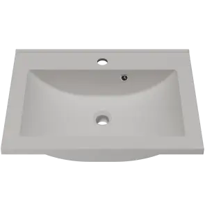 Раковина матовая врезная Amidicon Victoria 60 600х450 из литого камня №2