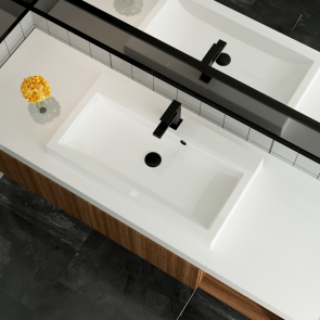 Раковина матова врізна Amidicon Lagune Slim 80 792х425 з литого каменю №9