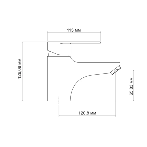 Змішувач для раковини Lidz Tani 001F1 (k40) LDTAN001F1CRM44957 Chrome №2