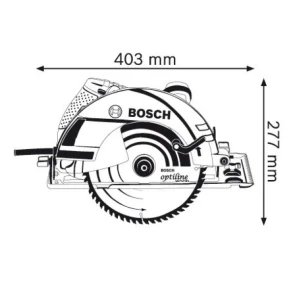 Пила дискова Bosch GKS 235 Turbo (2.05 кВт, 235 мм) (06015А2001) №5