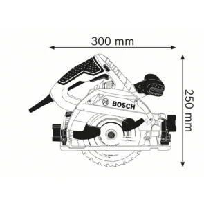 Циркулярна пила Bosch GKS 55+ GCE (1.35 кВт, 165 мм) (0601682100) №4