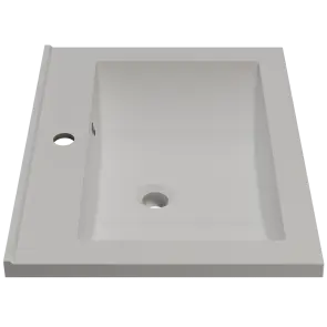 Раковина матовая врезная Amidicon Victoria 60 600х450 из литого камня №4