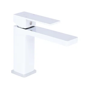 Смеситель для раковины Qtap Gemini QTGEM270CRW45675 Chrome/White №1