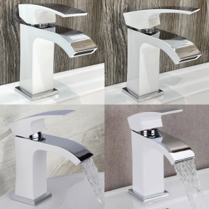 Смеситель для раковины Qtap Swan Cascada QTSWA270CRW45568 Chrome/White №7