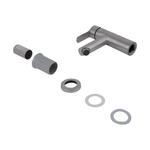 Смеситель для раковины Brinex Pure 001F низкий Nickel BRIPUR001FNKL №4