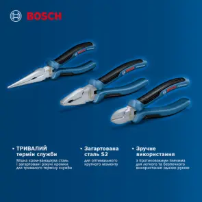 Набір плоскогубців Bosch Professional (3 шт.) (1600A016BG) №7