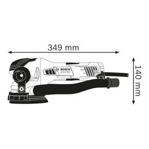 Ексцентрикова шліфмашина Bosch GET 55-125 (0.55 кВт, 125 мм) (0601257000) №8