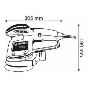Ексцентрикова шліфмашина Bosch GEX 34-125 (0.34 кВт, 125 мм) (0601372300) №5