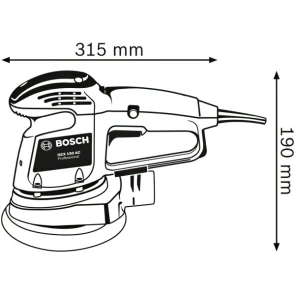 Ексцентрикова шліфмашина Bosch GEX 34-150 (0.34 кВт, 150 мм) (0601372800) №6