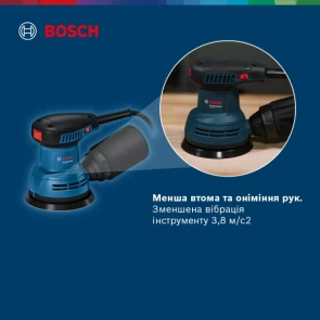 Эксцентриковая шлифмашина Bosch Professional GEX 125 (0.29 кВт, 125 мм) (06013A8020) №10