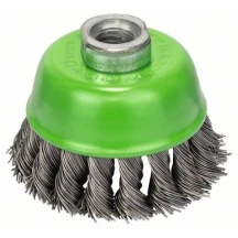Bosch Щітка чашкова, плетений дріт 75 мм М14 Heavy for Inox