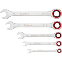 Набор гаечных ключей с трещоткой Bosch Professional (5 шт.) (1600A02Z3D)