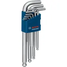 Набор шестигранных ключей Bosch Professional (9 шт.) (1600A01TH5)