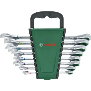 Набір гайкових ключів з храповиком Bosch (8 шт.) (1600A027PS) №3