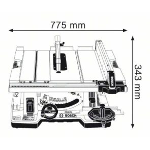 Стол распылительный Bosch GTS 10 XC (2.1 кВт, 254 мм) (0601B30400) №8