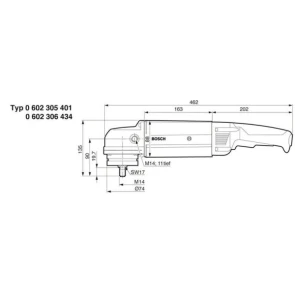 Полировальная машина Bosch HWS 77/175 (0.7 кВт, 175 мм) (0602305404) №2