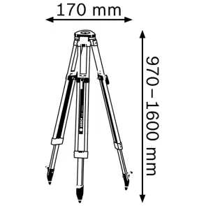 Штатив Bosch Professional BT 160 (0601091200) №2