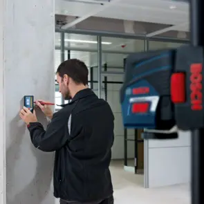 Аккумуляторный приемник для лазеров Bosch LR 7 (50м) (0601069J00) №6