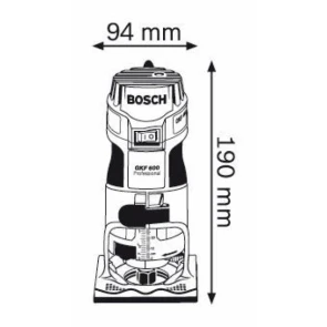 Фрезер кромковий Bosch GKF 600 Professional (600 Вт) (060160A100) №3