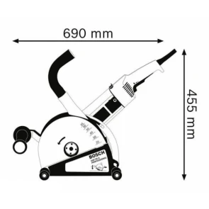 Бороздоділ Bosch GNF 65 A Professional (2.4 кВт) (0601368708) №4